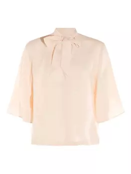 Блузка с завязками Glanshirt, розовый