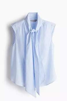 Блузка с завязками H&M, синий