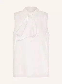 Блузка с завязками из блестящей пряжи Rich&Royal, белый