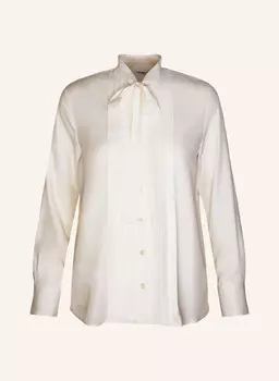 Блузка с завязками на воротнике Seidensticker, белый
