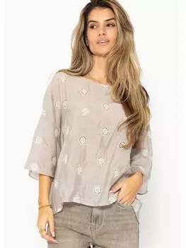 Блузка SASSYCLASSY, бежевый