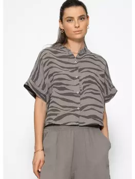Блузка SASSYCLASSY, серо-коричневый