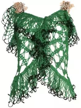 Блузка Sculptural diotima, зеленый