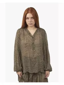 Блузка SECOND FEMALE, цвет grau/blau