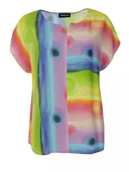 Блузка SEEYOU BY BIGGI M., разноцветный
