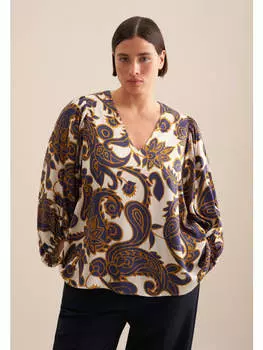 Блузка Seidensticker, средне-синий