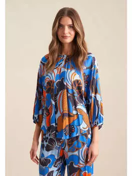 Блузка Seidensticker, средне-синий