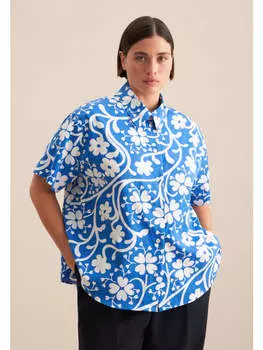 Блузка Seidensticker, средне-синий