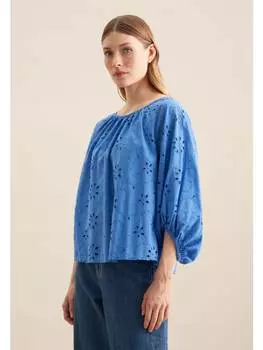 Блузка Seidensticker, средне-синий