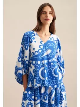 Блузка Seidensticker, средне-синий