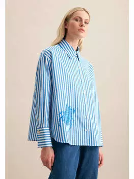 Блузка Seidensticker, средне-синий