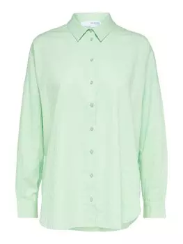 Блузка Selected Lina Sanni, пастельно-зеленый