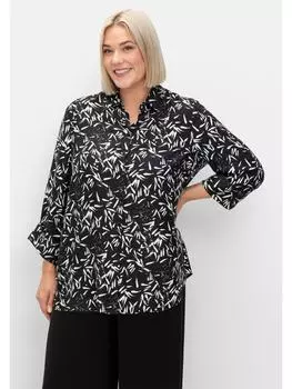 Блузка sheego, цвет schwarz-wei gemustert