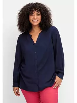 Блузка sheego, цвет tiefblau