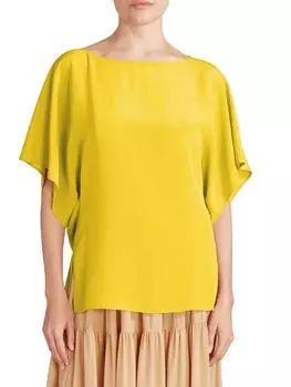 Блузка Шелковая Chloé Mustard