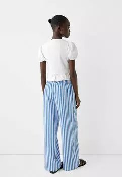 Блузка Short Sleeve Bershka, разноцветная