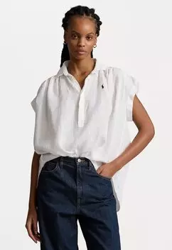 Блузка SHORT SLEEVE BUTTON FRONT Polo Ralph Lauren, цвет white