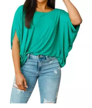 Блузка Sign Top зеленого цвета White Birch