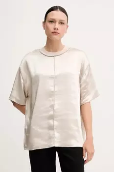 Блузка Sisley, бежевый