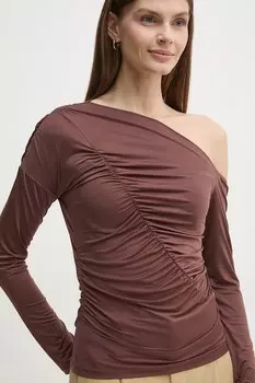 Блузка Sisley, коричневый