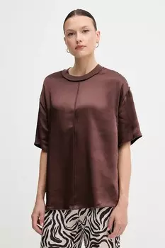 Блузка Sisley, коричневый