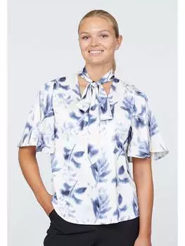 Блузка SisterS point, белый/синий