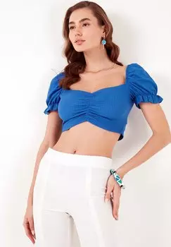 Блузка Slim Fit LELA, индиго