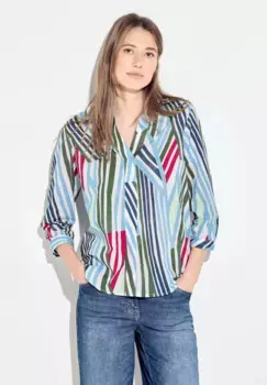 Блузка-слип Cecil с разноцветными полосками, белый