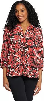 Блузка со складками на спине NYDJ, цвет Lilydale