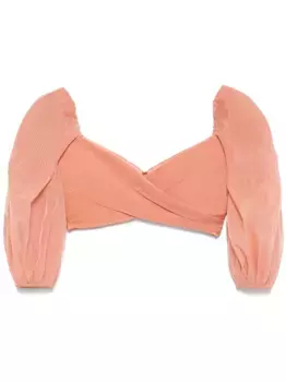 Блузка со складками ZIMMERMANN, оранжевый