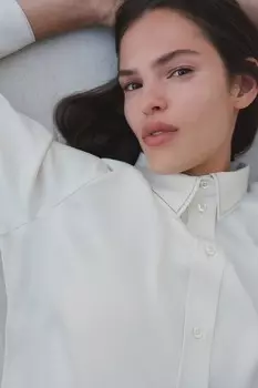 Блузка со стразами H&M, белый