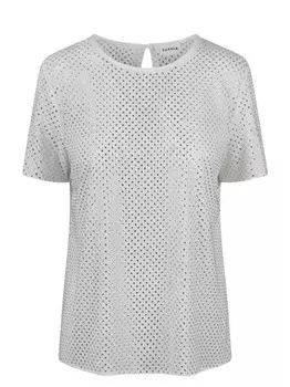 Блузка со стразами P.A.R.O.S.H., белый