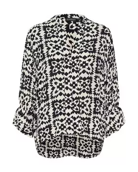 Блузка SOAKED IN LUXURY Zaya, черный/белый
