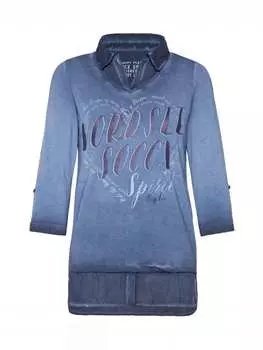 Блузка soccx, цвет navy blue