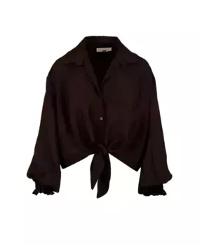 Блузка Solotre, коричневый