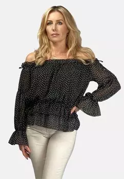 Блузка SPANISH FLORAL REGINA FASHION, цвет black