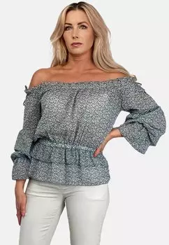 Блузка Spanish Floral REGINA FASHION, серый