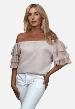 Блузка SPANISH WITH FRILLS ON THE SLEEVES REGINA FASHION, цвет beige