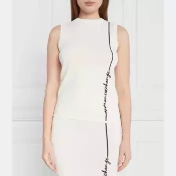 Блузка стандартного кроя Armani Exchange, экрю