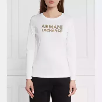 Блузка стандартного кроя Armani Exchange, белый