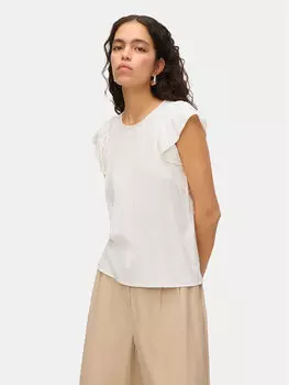 Блузка стандартного кроя Bella 10325248 Vero Moda, белый
