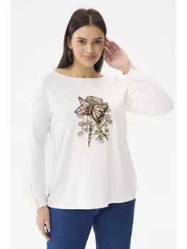 Блузка стандартного кроя Blue Shadow, экрю