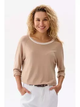Блузка стандартного кроя Blue Shadow, бежевый