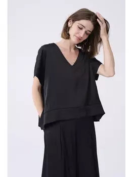 Блузка стандартного кроя Blue Shadow, черный