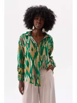 Блузка стандартного кроя Blue Shadow, мультиколор