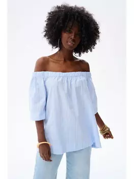 Блузка стандартного кроя Blue Shadow, синий