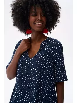 Блузка стандартного кроя Blue Shadow, синий