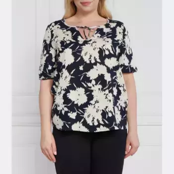 Блузка стандартного кроя больших размеров Persona By Marina Rinaldi, синий