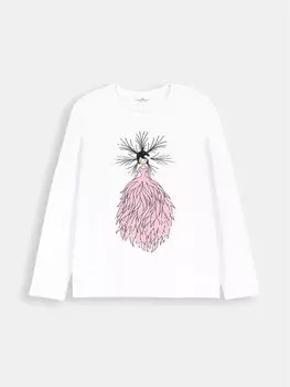 Блузка стандартного кроя Coccodrillo, белый