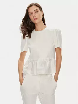 Блузка стандартного кроя Custommade, бежевый